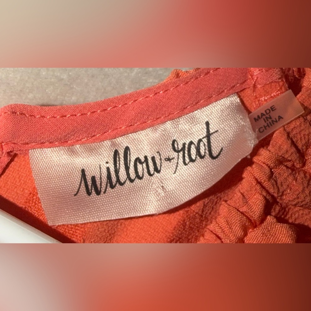 Willow & Root smocked textured Lace-Up Mini Dress - Picture 2 of 5